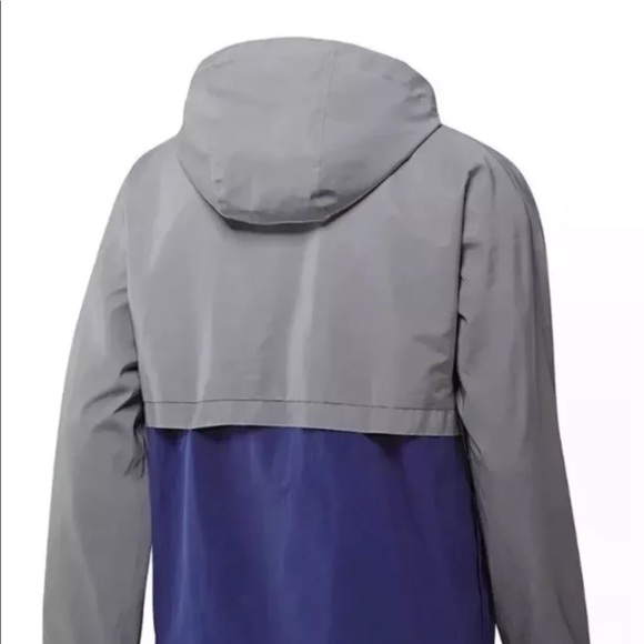 Adidas EQT windbreaker Mens Small Blue Gray Jacket - Picture 8 of 8